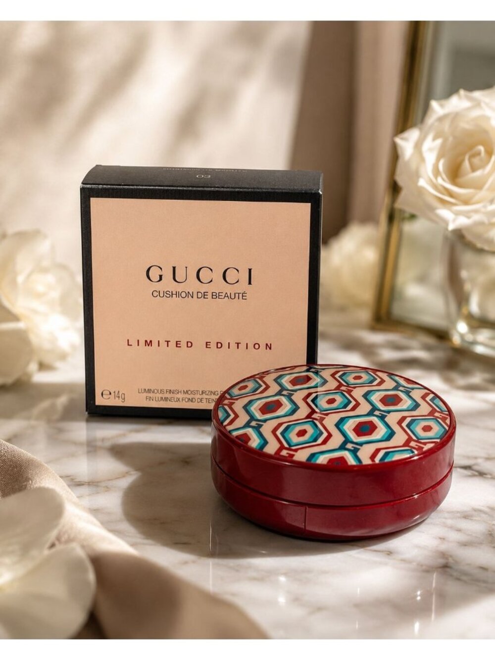 Gucci Cushion de Beaute Limited Edition Cushion Foundation 03 14g SPF 20 NIB